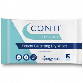 Conti FLUSHABLE Patient Cleansing Dry Wipes