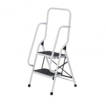 Two Step Safety Ladder with Handrails