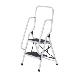 Two Step Safety Ladder with Handrails