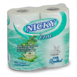 Luxury 3ply  Nicky Toilet Rolls x 40